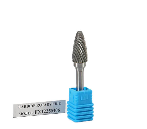 Cobra Carbide 10063 Micro Grain Solid Carbide Cylindrical Burr 1/2 Cutting Length Pack of 1 1/4 Head Diameter Shape A SA-51 Single Cut 1/8 Shank Diameter 