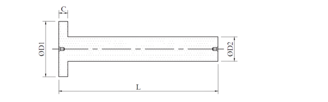 Eedmill Blanks With T-Slot-drawing